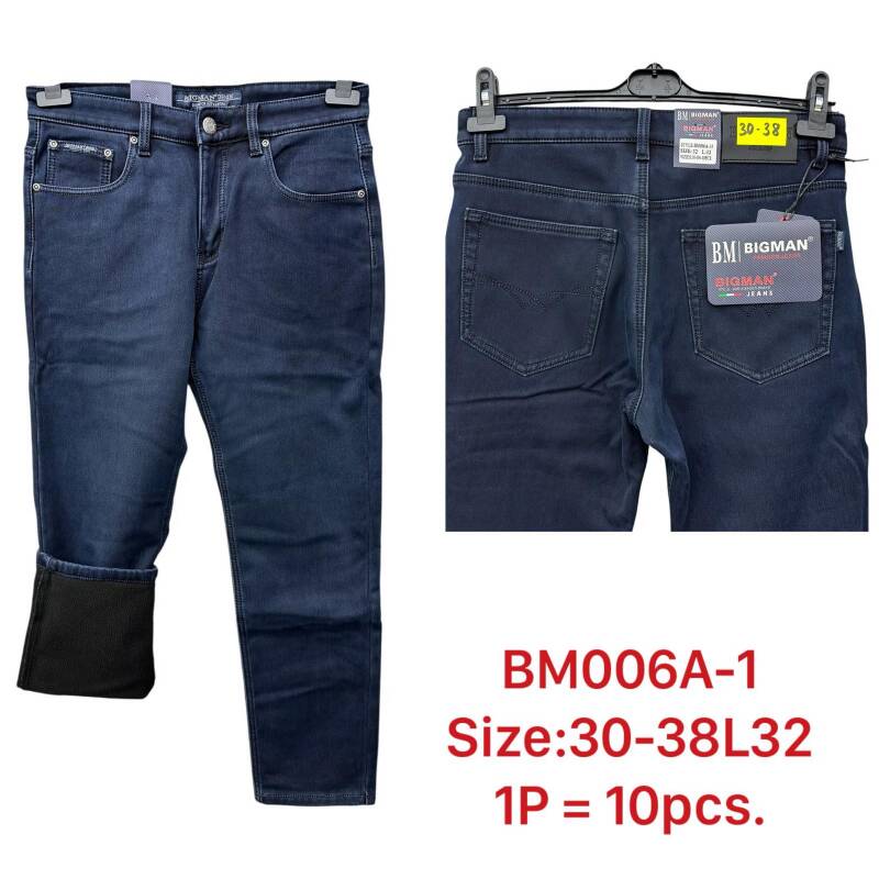 Spodnie jeansy meskie Roz 30-38, 1 Kolor Paczka 10 szt